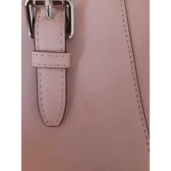 Michael Kors Ciara Pink Leather Large Satchel Purse Handbag Exc Condition - Picture 15 of 15